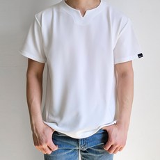 제이에이치스타일 브이 트임 모던 반팔 티셔츠 JHROK405