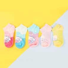 Cinnamoroll 大耳狗喜拿 夏季短襪5雙組