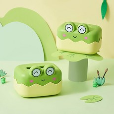 Living Flow 可愛快樂呱呱大眼蛙面紙盒, 青蛙, 2個