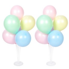 PARTYSHOW 氣球支架裝飾組 70cm, 霧面馬卡龍混色, 2套