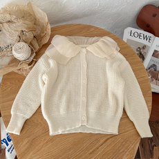 Miso Papa 女童 Shasha 雙層領開襟衫