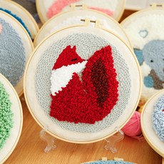 戳戳針刺繡套組, 1套, 溫暖狐狸