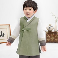 男童鎏金青銅三色韓服套裝 AM201