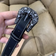 復古碎花鈕扣腰帶