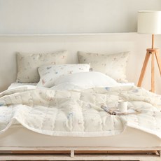 지베딩 웰컴밤비 스노우리플 여름 이불세트