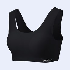 pudding underwear 少女寬肩帶內衣+胸墊 4入