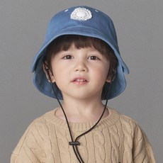 whitesands 兒童用 Ava 六角丹寧雙帽簷帽