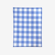 Derhappy 雙面防水圖案布料 4碼, 格紋 皇家藍