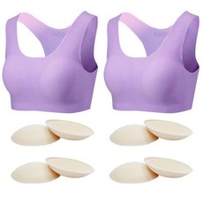 soleil 女童無痕裸感Y字型內衣 2件 + 胸墊 4件組