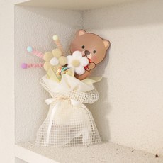 ASPASIA CUCKOO 兔子與熊毛根花束 熊, 黃色