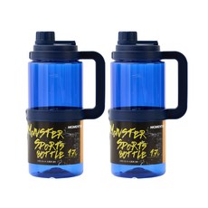 모멘토 몬스터 트라이탄 스포츠 물병 2p, 네이비, 1.7L