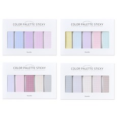 Monolike 彩色調色盤網格便利貼 500 B套組, 505, 506, 507, 508, 1套