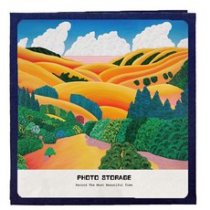 風景插畫封面記錄相冊 280*270*30mm, 1號(相冊)+白色(內頁), 60張