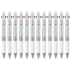 Lineplus M3+1 3色原子筆 0.7mm 自動鉛筆 0.5mm 12入, 1個, 白色
