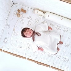 아이레빗 유아용 아이스론 양면 쿨매트 M, 화이트토끼, 1개