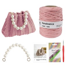yarna 르네상스 씨쉘백 DIY 세트, 12 연핑크, 1세트