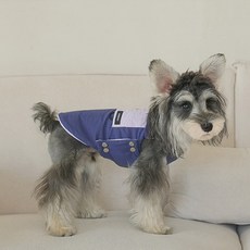 반려동물 양면 벨쥬 조끼, 바이올렛 네이비, 1개