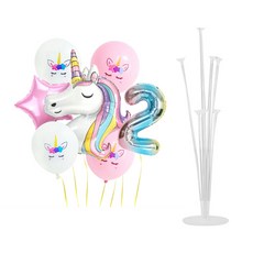 派對氣球套組 彩虹獨角獸款, 類型2, 1套