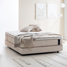 웰퍼니쳐 허리엔 플래그십 더 써밋 매트리스 + 파운데이션 방문설치, 베이지, 250mm