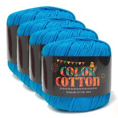 Knitt 彩色棉編織線 50g, 24 水藍色