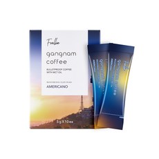 Foellie Gangnam Bulletproof Coffee 基多美式咖啡混合, 5g, 10個, 1盒