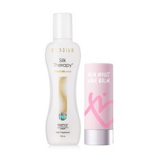 BIOSILK Silk Therapy 絲洛比 三效保濕護髮精華 130ml+保濕滋養棒, 1組