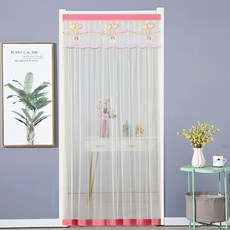 Sonio 魔鬼氈玄關防蚊門簾, 07 愛心粉