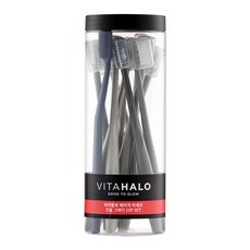 VITAHALO 抗菌軟毛牙刷+舌頭清潔劑套組, 11支, 1組