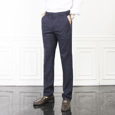 마인플로우 더마인드 남성용 히든 밴딩 체크 슬랙스 정장바지