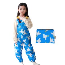 bebe chouette 孩童滑雪用防水吊帶褲+收納袋