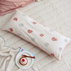 Decoone 嬰兒柔軟棉質長形枕, 珊瑚