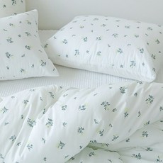 누블 에델 플라워 60수 아사 순면 베개커버