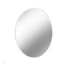 個人電腦橢圓形浴室鏡, 白色的