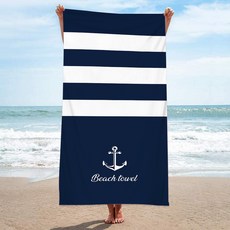 unhave 夏季派對沙灘巾 70 x 150 cm, 1個, 10 船錨