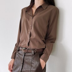 Lalaon 防皺基本款短版翻領襯衫上衣 TSP2746