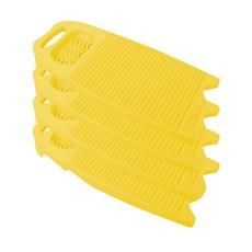 Block Mart 防滑清潔洗衣板, 黃色, 4個