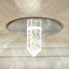 太空照明鉛筆水晶嵌入式燈 5W 7.62cm, 鉻合金, 1個