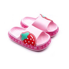 女童清新草莓拖鞋