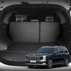 메이튼 차량용 트렁크 매트 분리형, 현대 디올뉴 팰리세이드 LX3 7인승 자동폴딩 (25년1월~), 블랙베이지