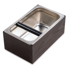 Caferia 不鏽鋼木質咖啡磨豆盒組 CKB06, 混色, 1套