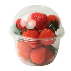 Inp PET冰杯杯身 + 圓頂無孔蓋套組 98mm, 100個