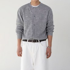 INFIOUS 男士 Us 極簡圓領開襟衫