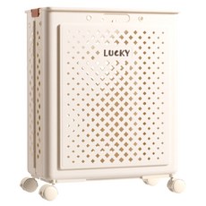 일상포인트 이동형 통기성 빨래 바구니, 베이지