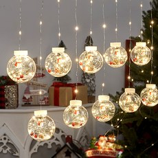 IYES 雪人聖誕花圈串燈樹燈泡 10 個燈泡, 白色, 1個