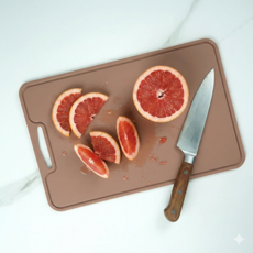 소노리떼 국산 실리콘 다양한 색상 도마, 아몬드브라운, 1개