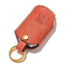 호즈 카니발 4세대 KA4 K08 스마트키 케이스 버튼형, 골드(고리), 베이비핑크(케이스), 기아