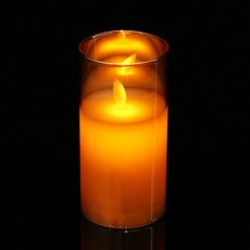 Tree 浪漫玻璃瓶 LED 蠟燭氣氛燈 15cm, 棕色