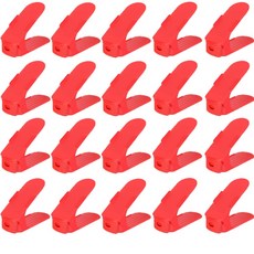 Happy Ann 高度可調節彩色鞋櫃, 紅色, 20個