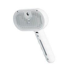 寵物噴霧按摩梳, 質感白, 1個