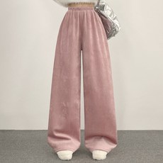 WITH HUILIN 女款 長版/短版/基本款 3種長度 羅紋絲絨燈芯絨寬版運動鬆緊長褲